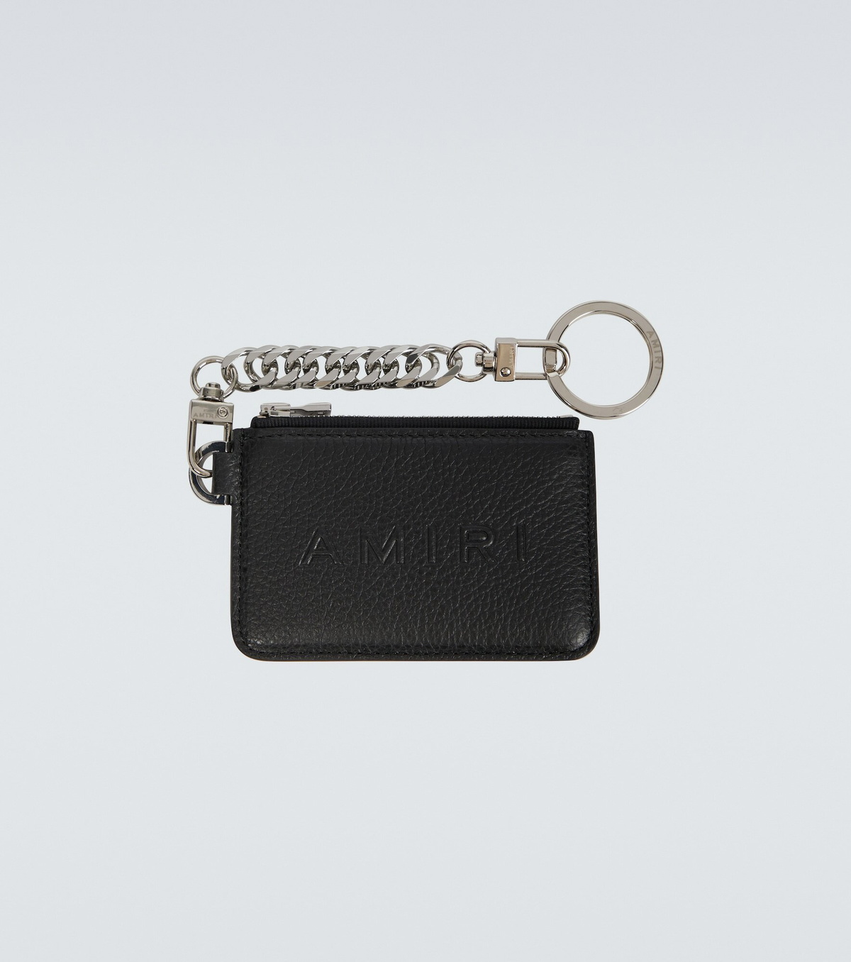 Amiri - Logo leather wallet with keyring Amiri