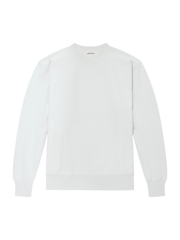 Photo: Auralee - Cotton-Jersey Sweatshirt - White