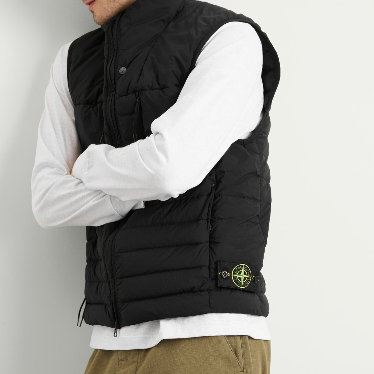 Stone Island Men's Seamless Tunnel Nylon Down-TC Light Vest in