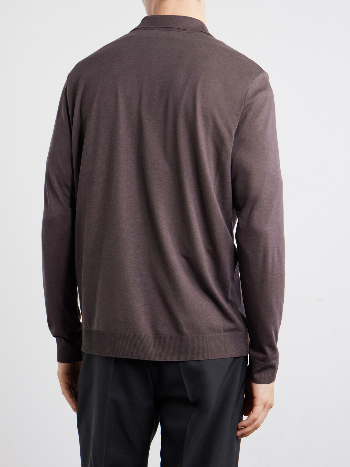 Altea - Julius Lyocell and Cotton-Blend Jersey Shirt - Brown
