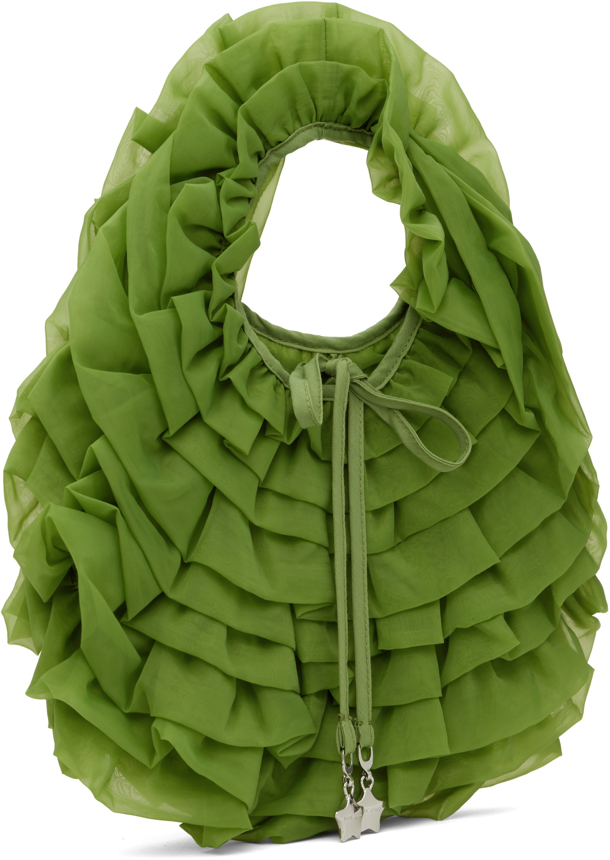 Sandy Liang Green Napa Bag