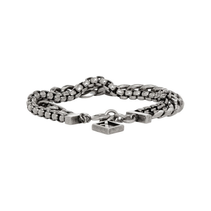 Photo: Givenchy Silver Geometric Chain Bracelet