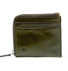 Il Bussetto - Polished-Leather Zip-Around Wallet - Men - Green