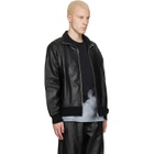 adidas Originals Black A-Type Firebird TT Leather Jacket