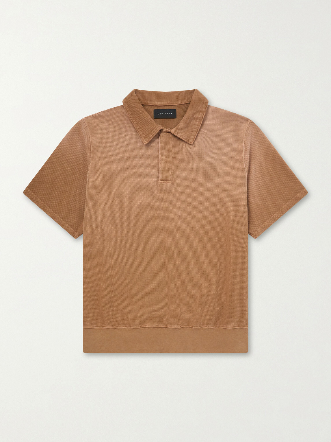 Les Tien - Cotton-Piqué Tennis-Polo - Brown