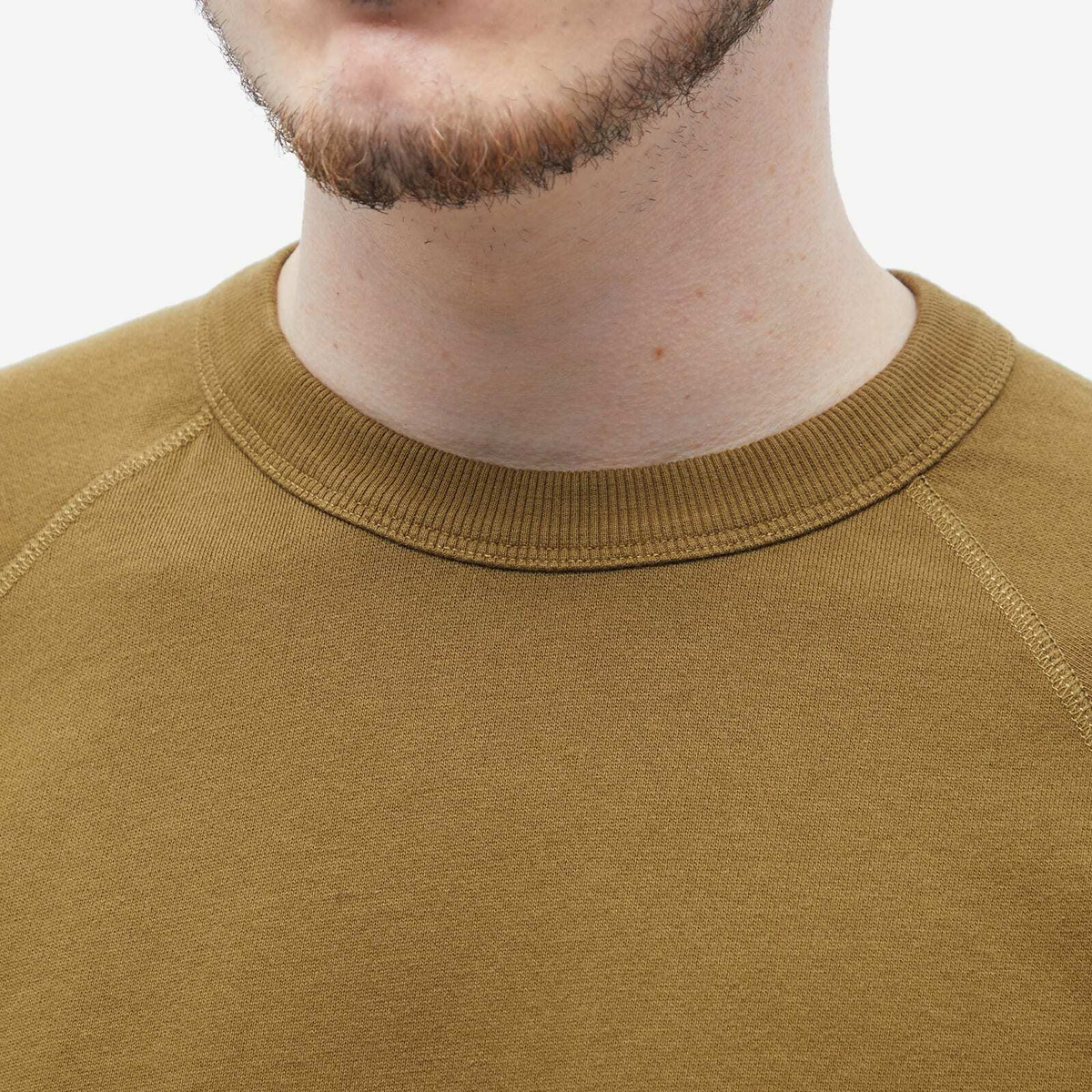 YMC Men's Shrank Sweatshirt in Olive YMC