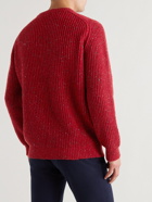 Purdey - Ribbed Donegal Merino Wool Sweater - Red