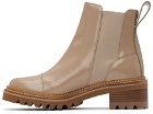 See by Chloé Beige Mallory Chelsea Boots