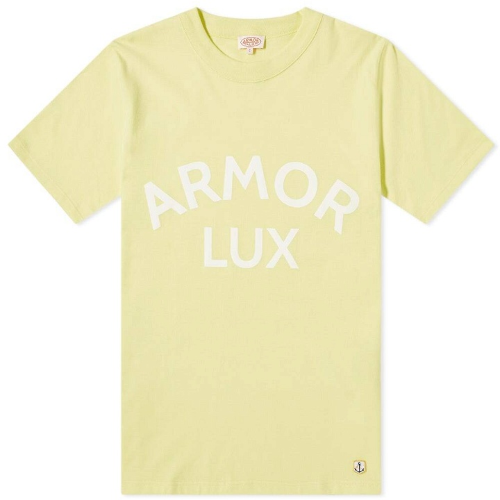 Photo: Armor-Lux Men's Classic Logo T-Shirt in Citrus