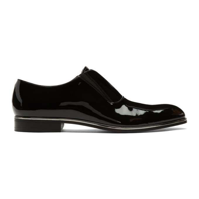 Boss Black Patent Stanford Loafers BOSS