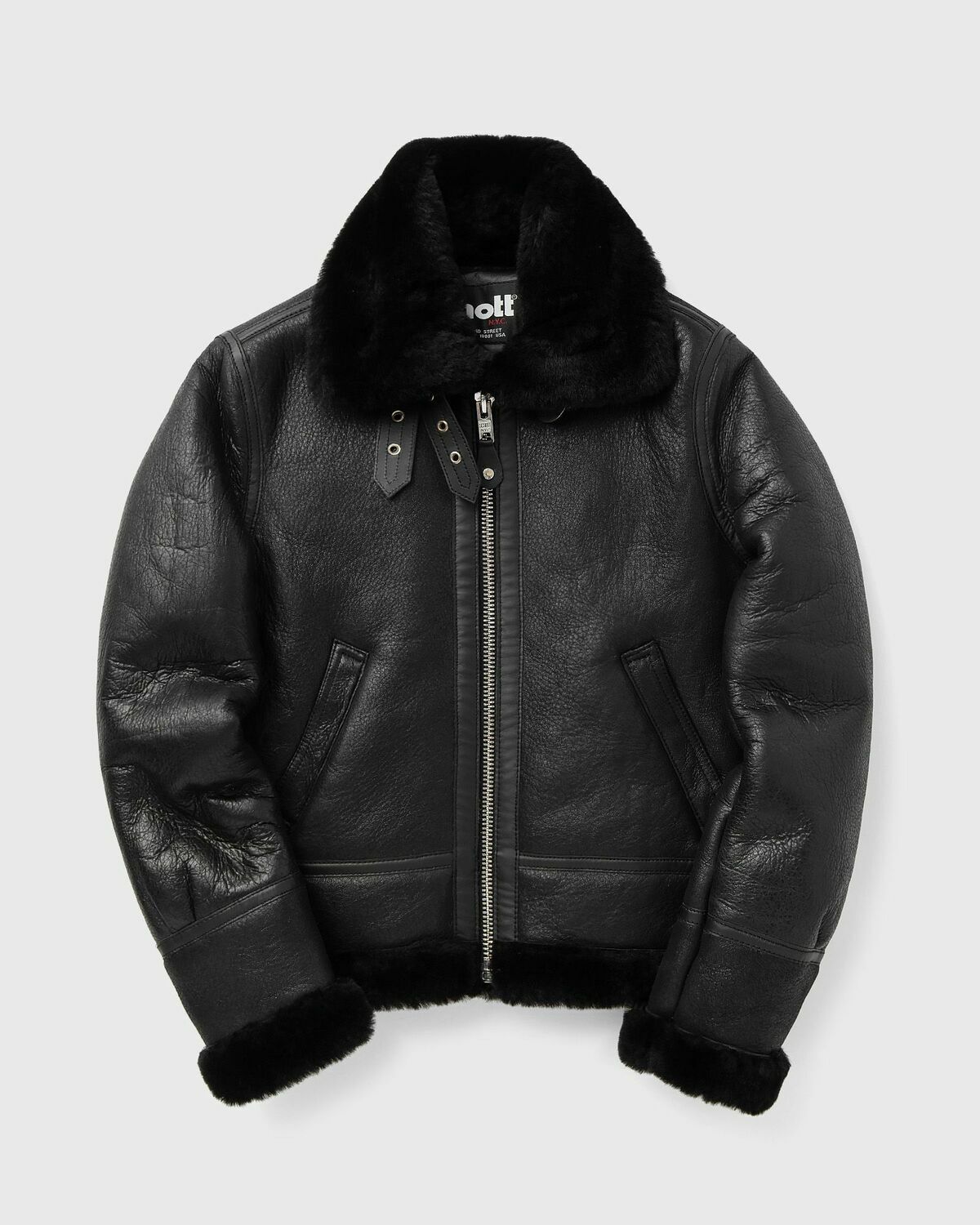 Schott NYC LCW1257 JACKET Black Womens Bomber Jacket