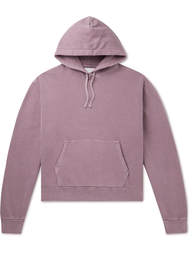 Photo: John Elliott - Interval Garment-Dyed Cotton-Jersey Hoodie - Pink