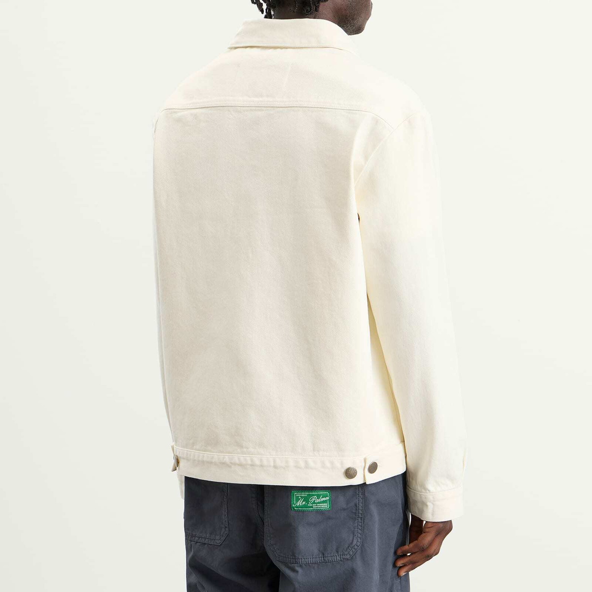 END. x Palmes Men's Lawn Zip Jacket in Off-White
