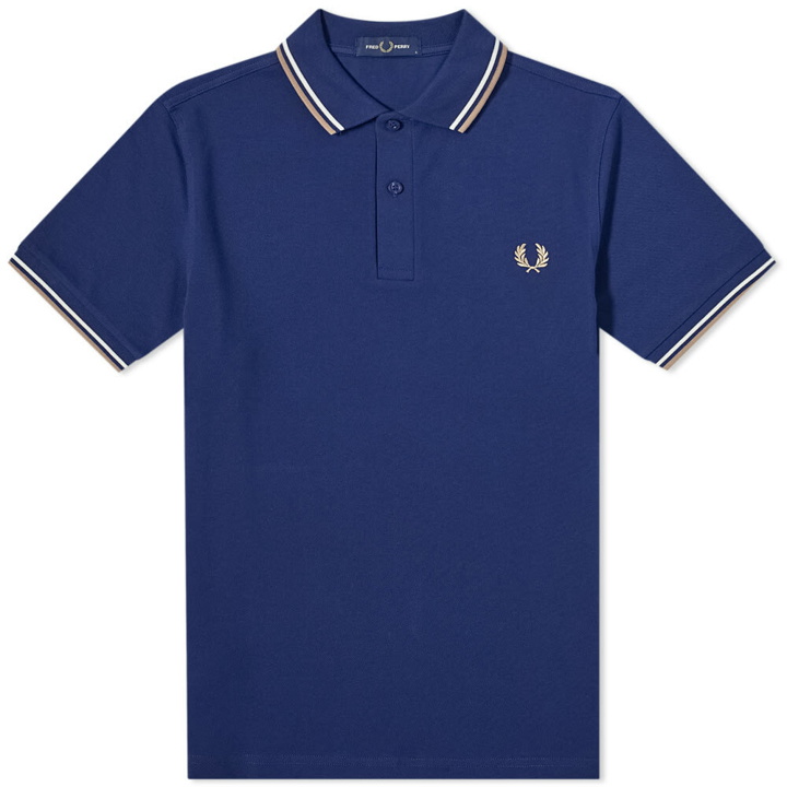 Photo: Fred Perry Authentic Men's Slim Fit Twin Tipped Polo Shirt in Multi