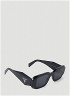 Prada - Geometric Frame Sunglasses in Black