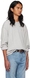 GUESS USA Gray Waffle Sweatshirt