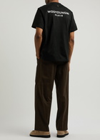 Wooyoungmi Logo Cotton T-shirt Black