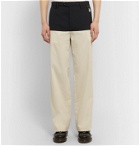 Raf Simons - Wool Twill-Panelled Cotton Trousers - Neutrals