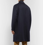 Caruso - Wool-Twill Overcoat - Blue