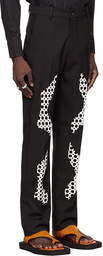 Tokyo James Black Cotton Trousers