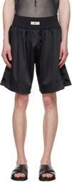 GmbH Black Nusret Satin Boxing Shorts