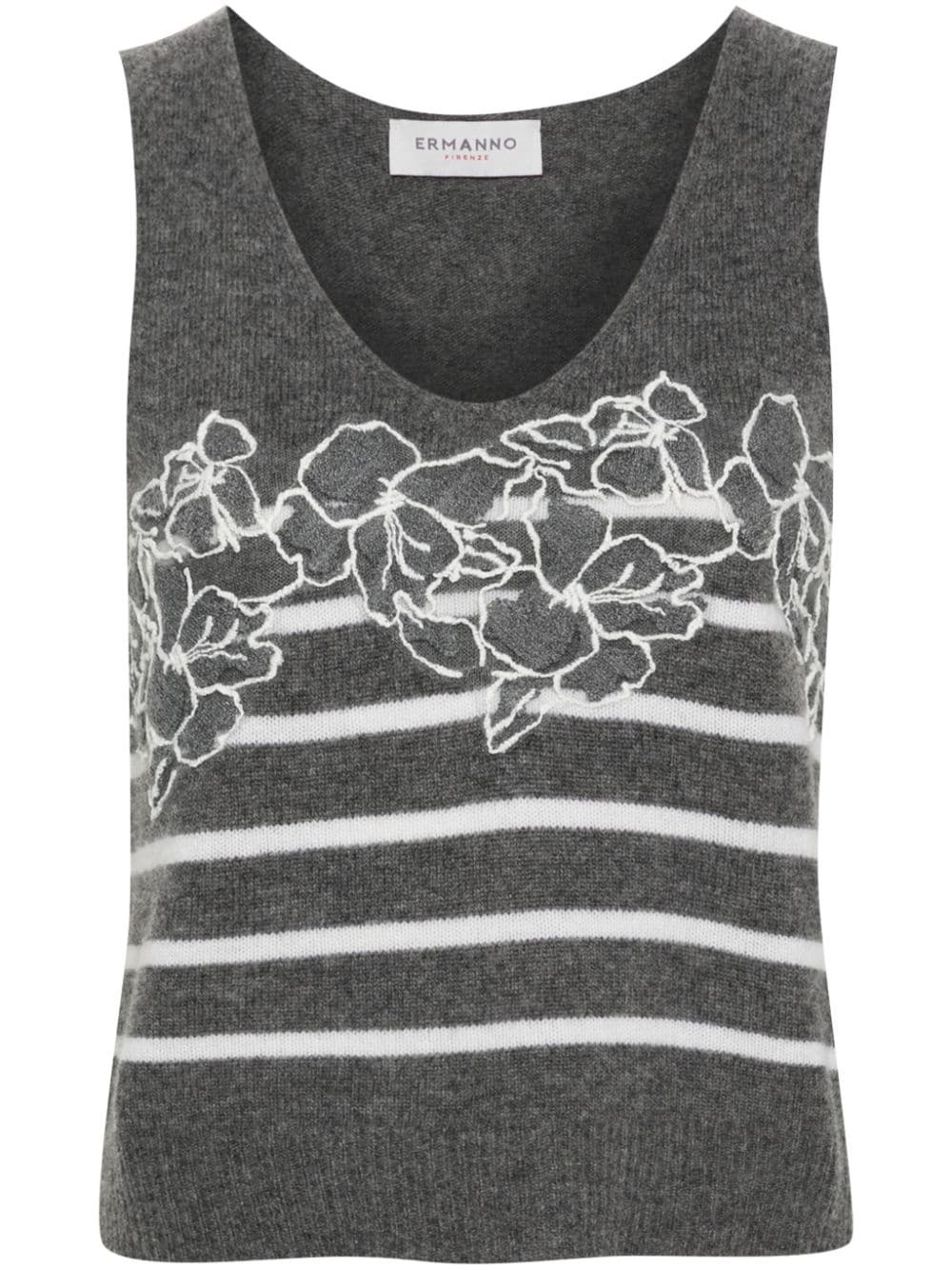 ERMANNO - Wool Striped Top