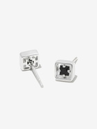 Suzanne Kalan 18kt White Gold Inlay Sapphire Stud Earrings