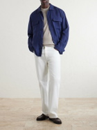 Sunspel - Linen Overshirt - Blue
