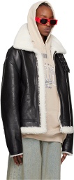 VTMNTS Black Shearling Jacket