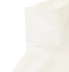 Alexander McQueen - Slim-Fit Embellished Silk-Poplin Rollneck Shirt - White