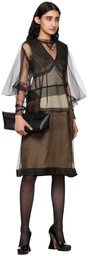 UNDERCOVER Brown Sheer Midi Dress