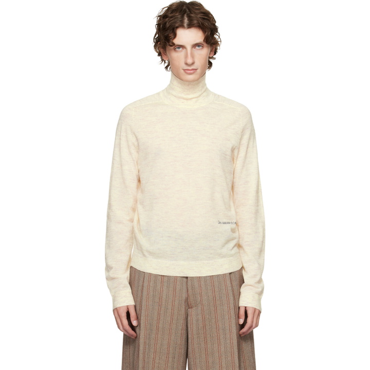 Photo: JW Anderson Off-White Logo Turtleneck
