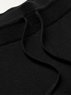 Canali - Tapered Wool Sweatpants - Black
