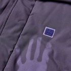 Acne Studios Osalo Heat Change Padded Face Vest in Black/Lilac Purple