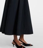 Polo Ralph Lauren Crochet-trimmed cotton poplin midi dress