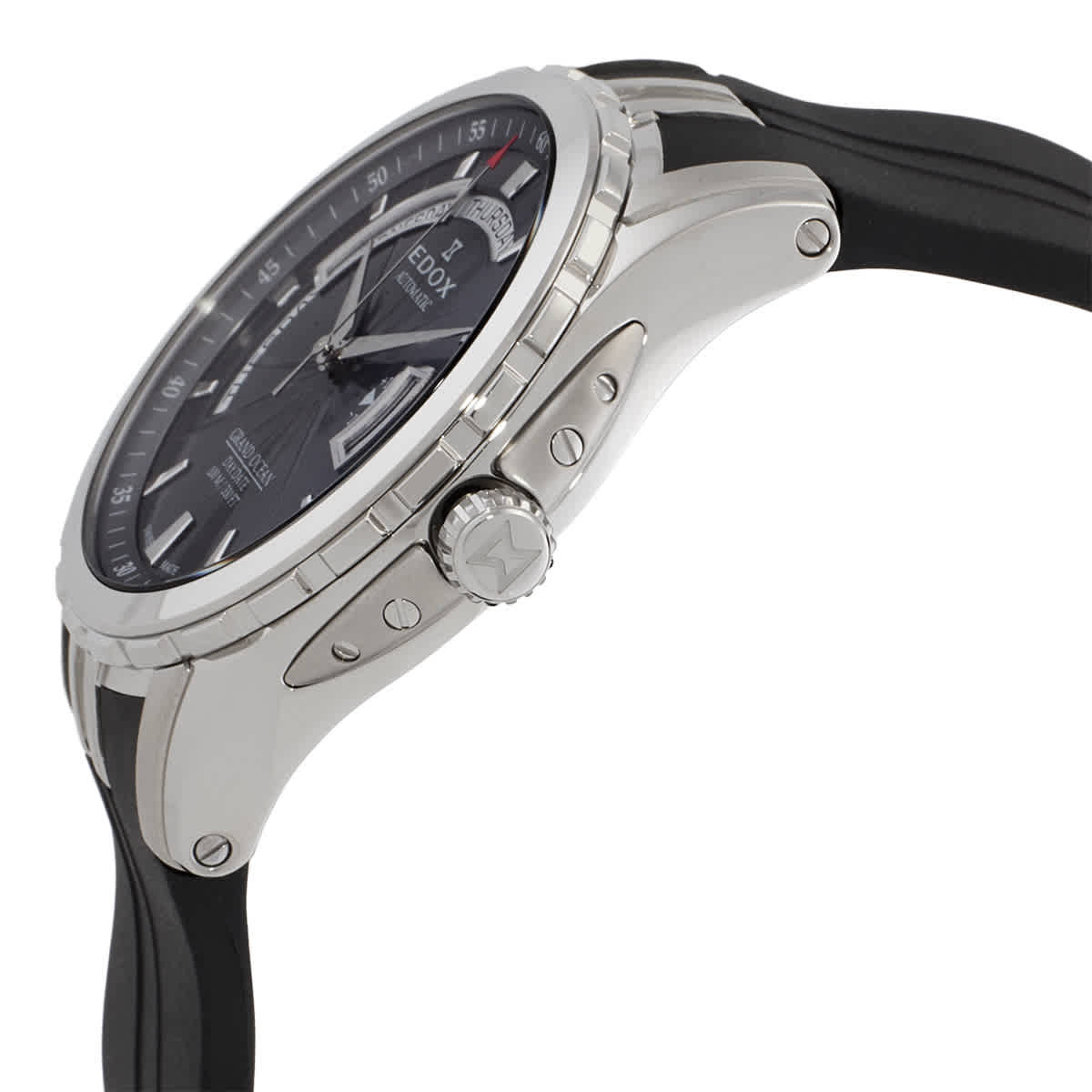 Edox Grand Ocean Automatic Grey Dial Mens Watch 83006 3CA GIN