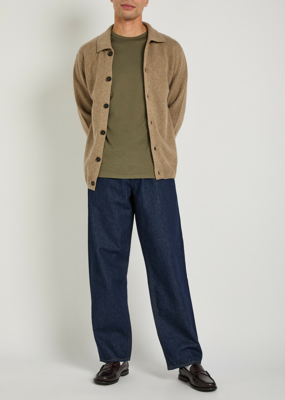 Sunspel Cotton T-shirt Olive