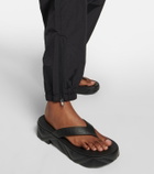 Gucci Logo rubber platform thong sandals
