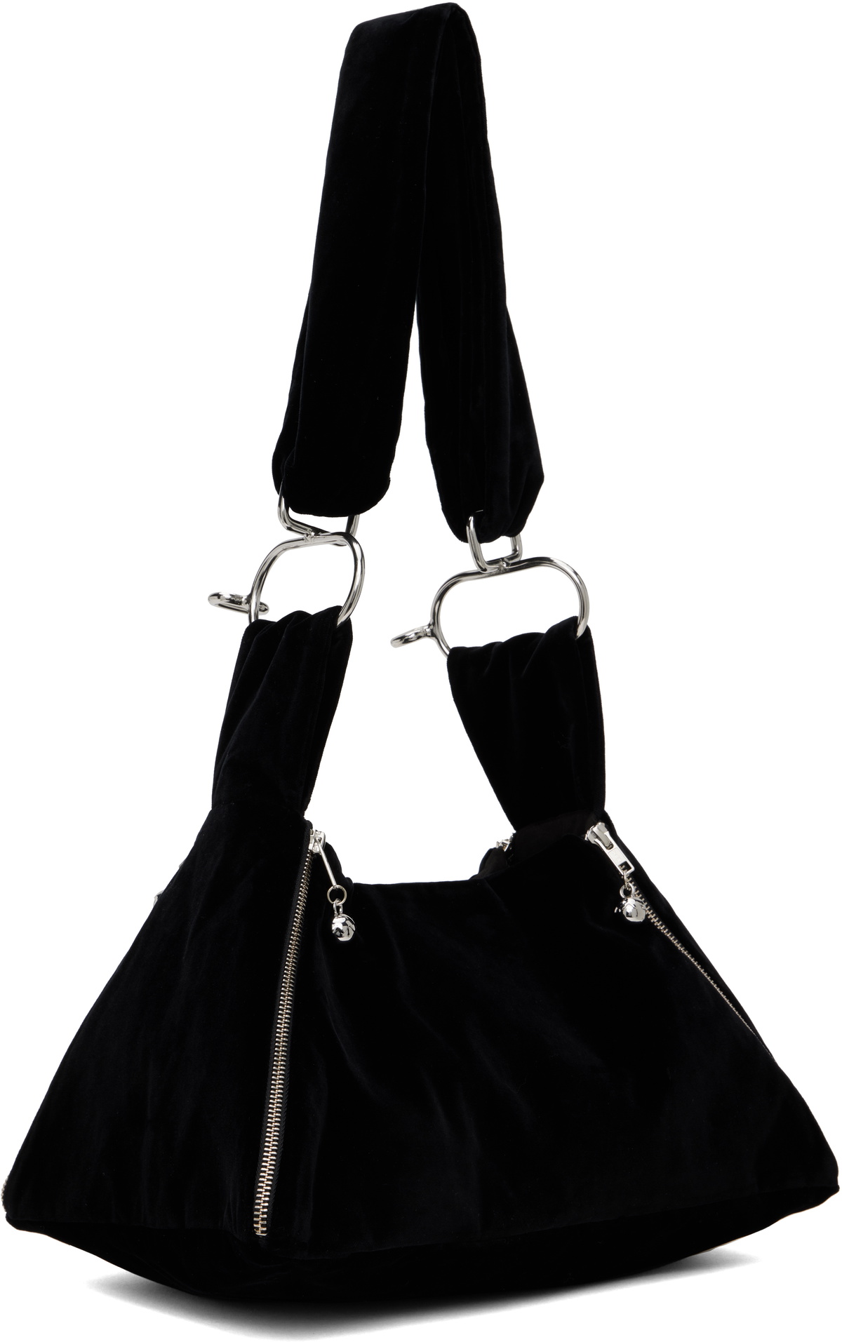 Chopova Lowena Black Mini Pyramid Bag