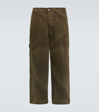 Dries Van Noten Pip printed cotton canvas pants