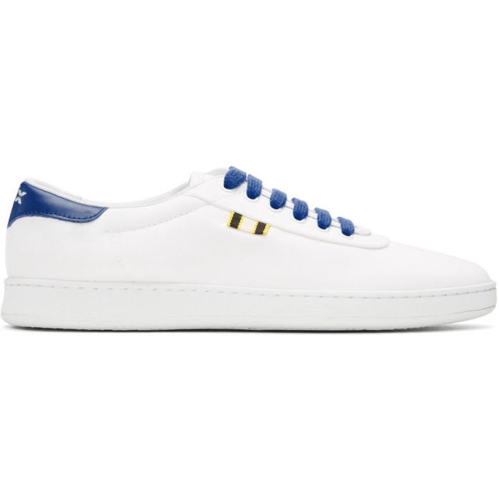 Photo: Aprix White and Blue Canvas APR-003 Sneakers