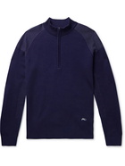 Kjus Golf - Kulm Wool-Blend Half-Zip Golf Top - Blue