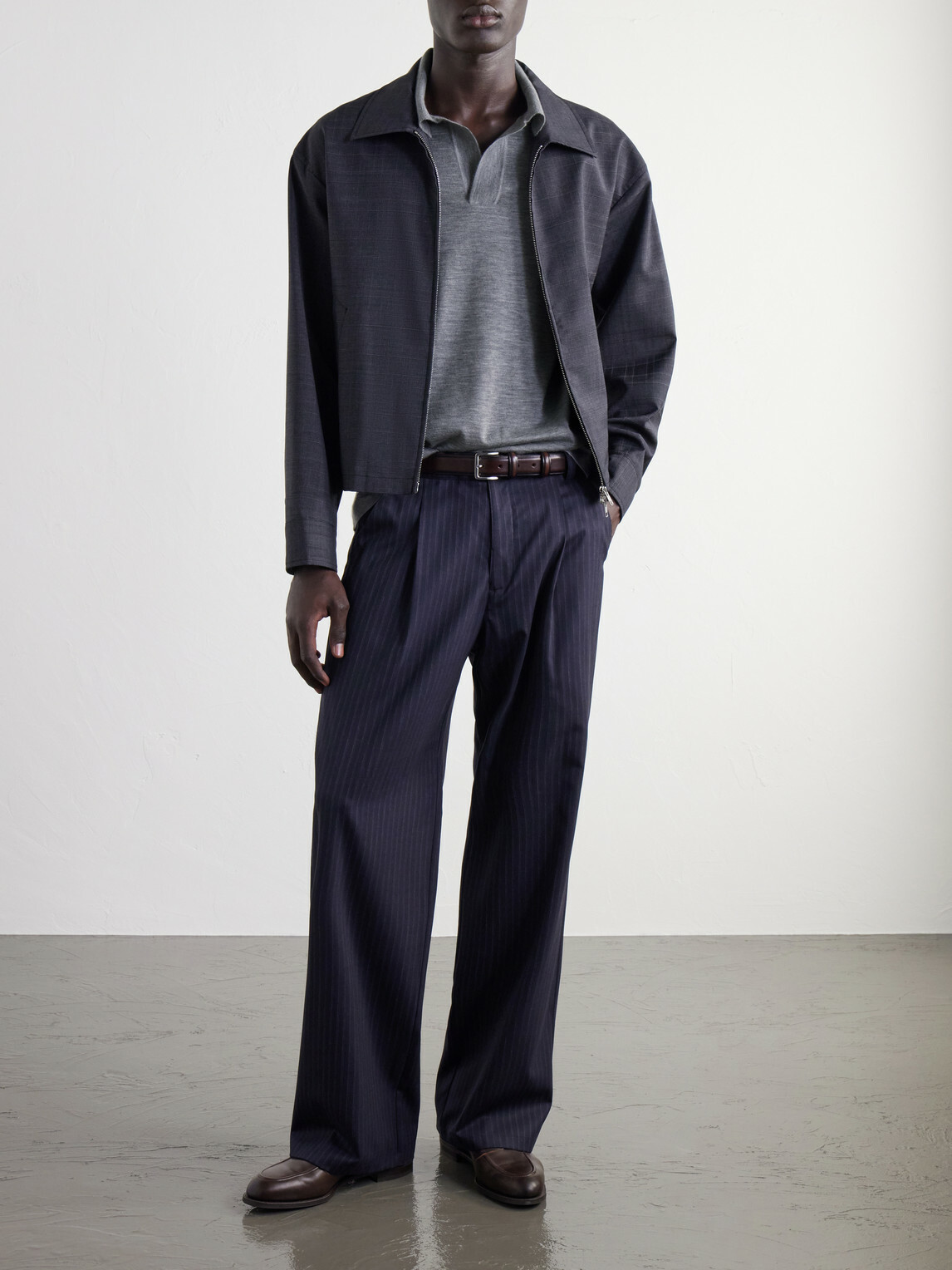 Gabriela Hearst - Stendhal Cashmere and Silk-Blend Polo Shirt - Gray