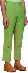 NotSoNormal Green Working Trousers