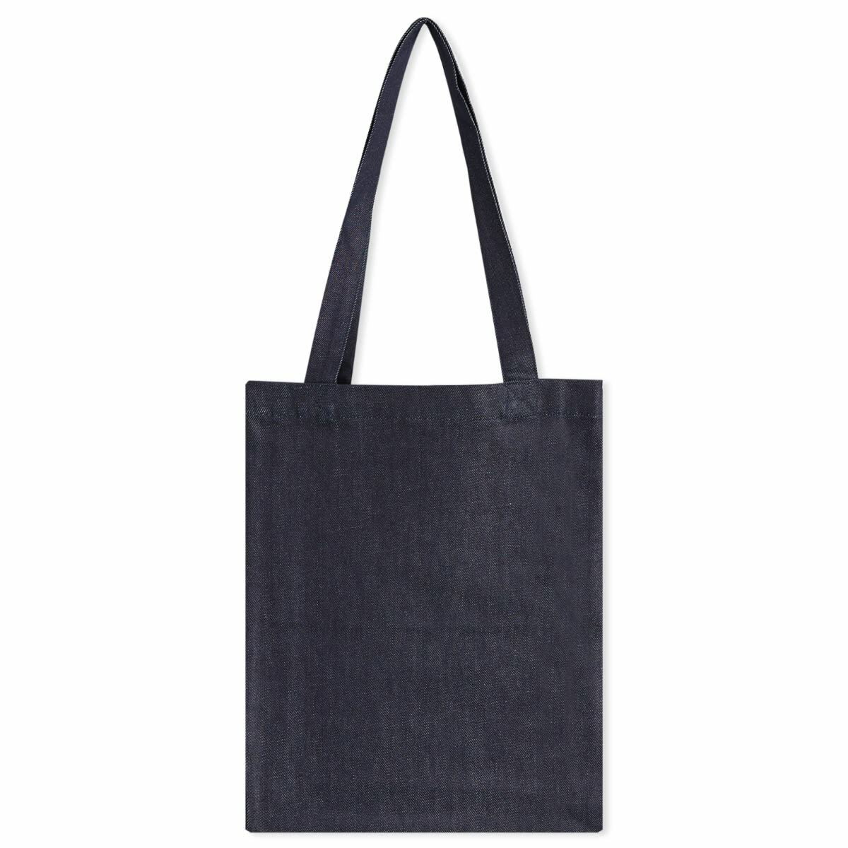 トートバッグ Lou Blondie Shopper Bag - A.P.C. - Cotton - Blue A.P.C. Men's Lou Blondie Tote in Indigo A.P.C.