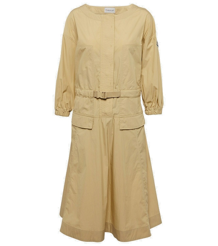 Photo: Moncler - Cotton-blend belted midi dress