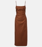 SIR Linen midi dress