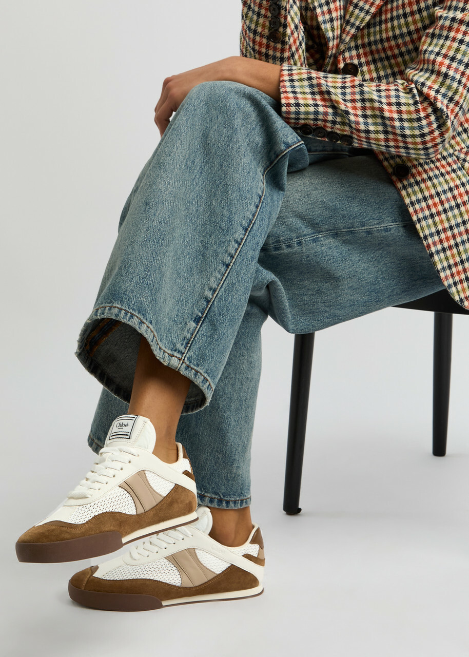 【関税&送料込】Chloe Brown Suede Chloa Kick Sneakers Chloé Kick Sneaker in Natural brown | Chloé US