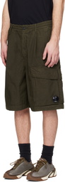 C.P. Company Khaki Micro-Reps Boxy Lens Shorts