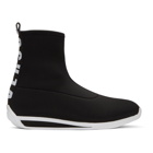 Versus Black Logo Sock High-Top Sneakers